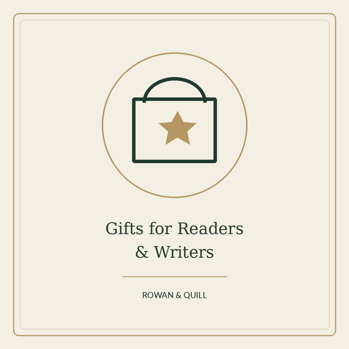 Rowan & Quill — Gifts for Readers and Writers illustrated collection cover