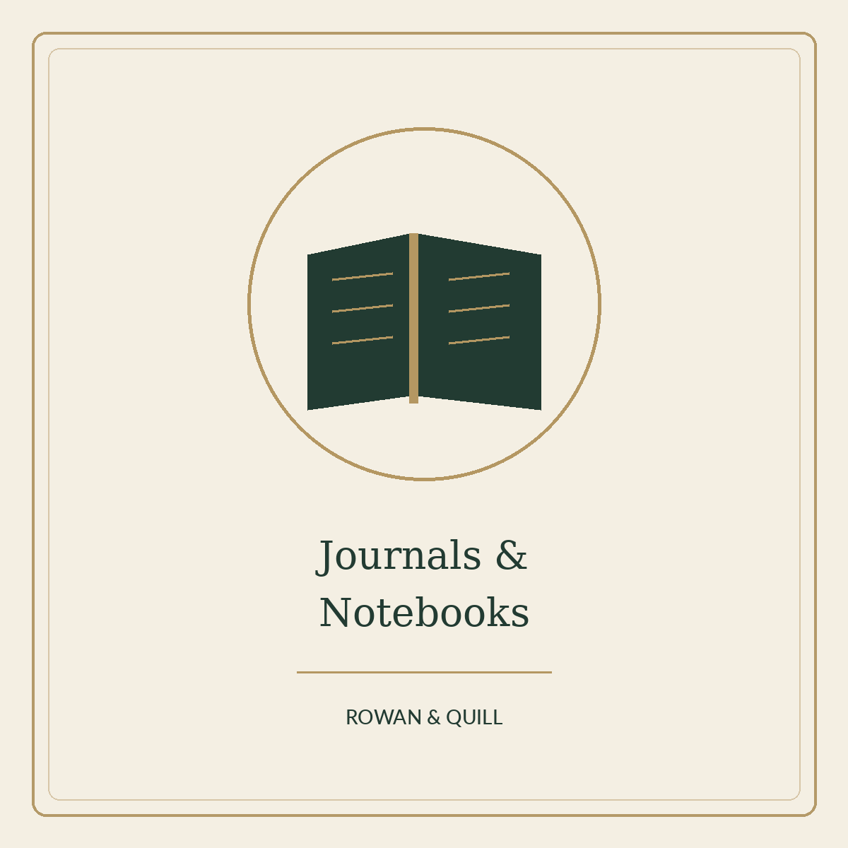 Rowan & Quill — Journals and Notebooks illustrated collection cover