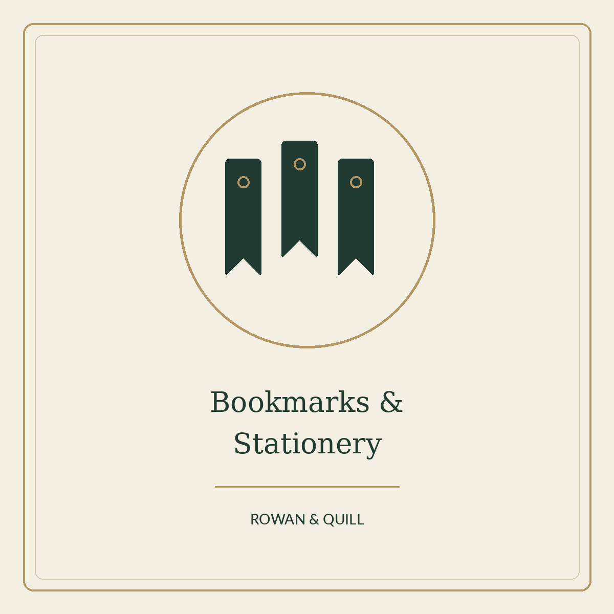 Rowan & Quill — Bookmarks and Stationery illustrated collection cover