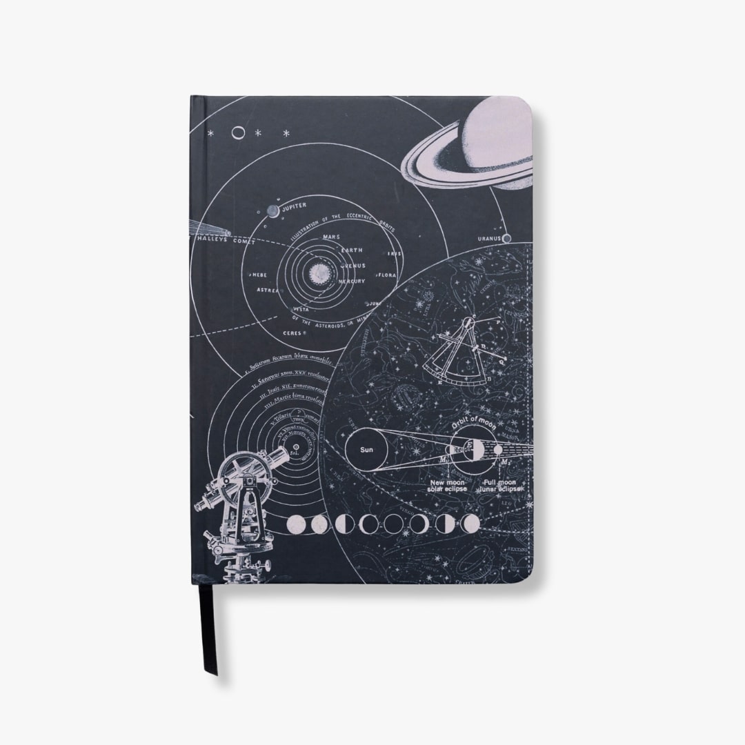 Astronomy A5 Hardcover Notebook – 192 Pages