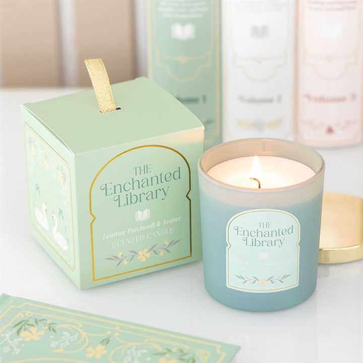 The Enchanted Library Candle – Leather, Patchouli & Amber