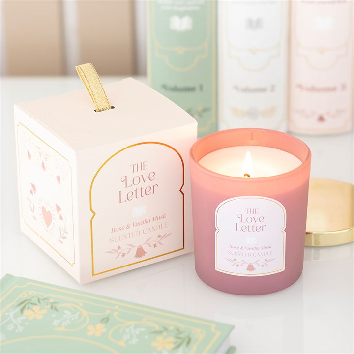 The Love Letter Candle – Rose & Vanilla Musk