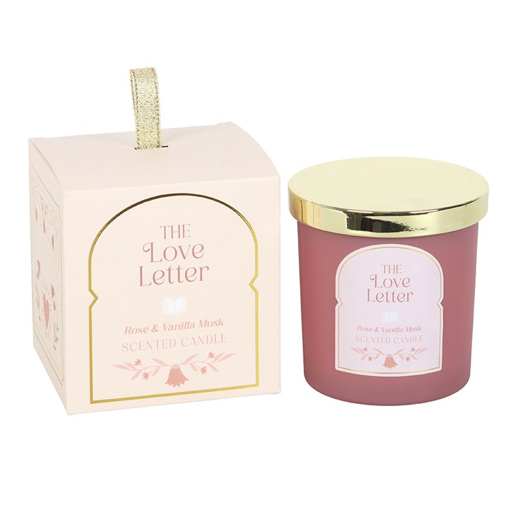The Love Letter Candle – Rose & Vanilla Musk