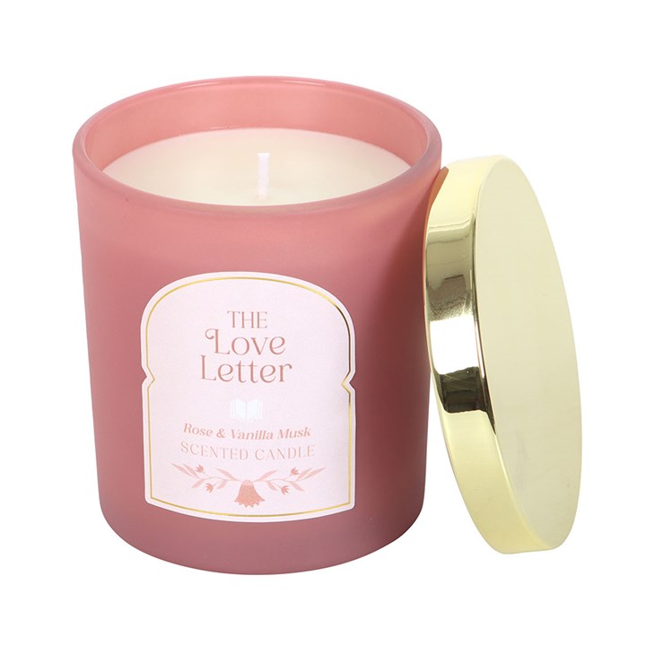 The Love Letter Candle – Rose & Vanilla Musk