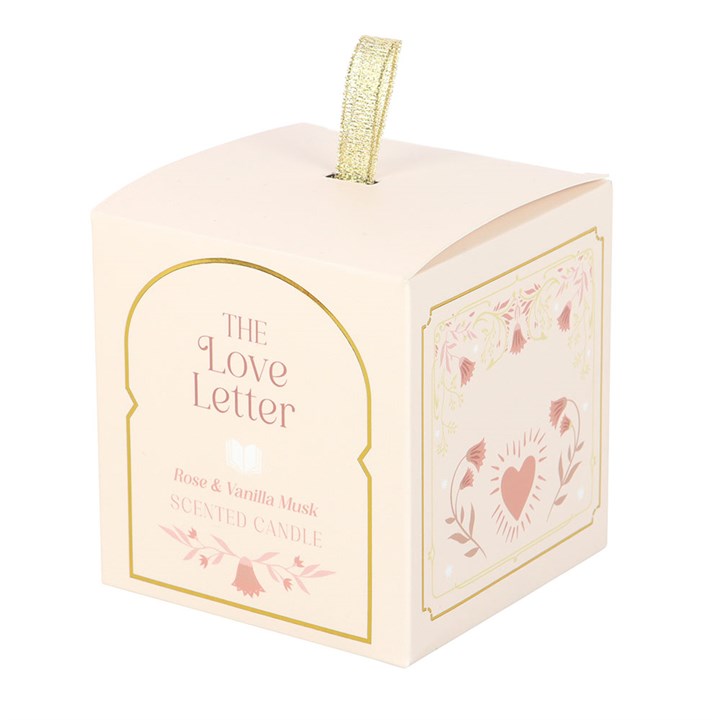 The Love Letter Candle – Rose & Vanilla Musk