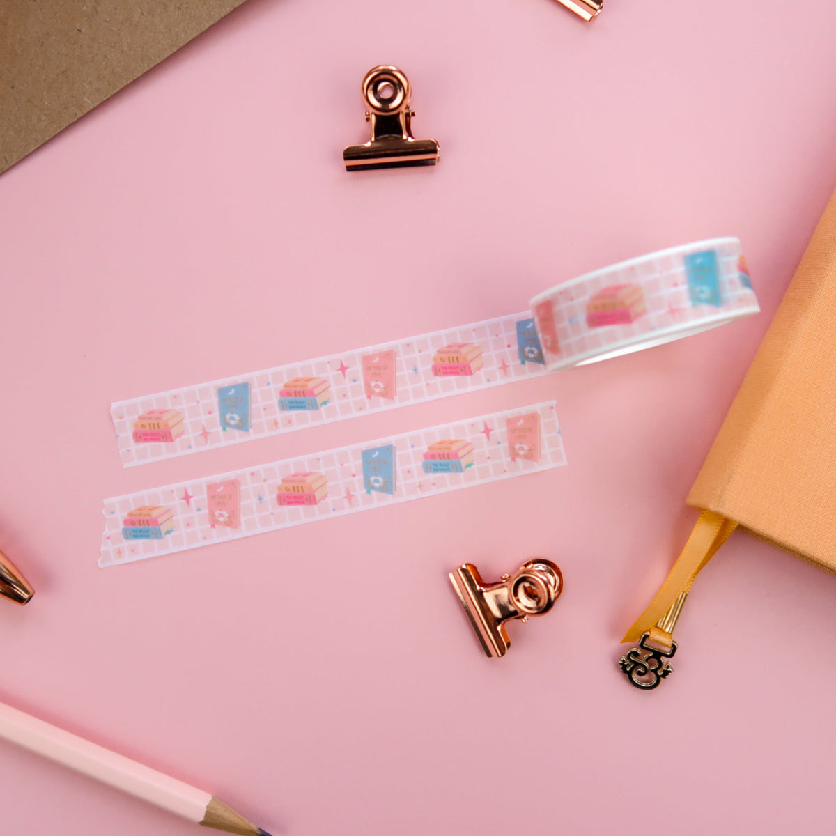 Bookish Washi Tape – 15 mm × 10 m