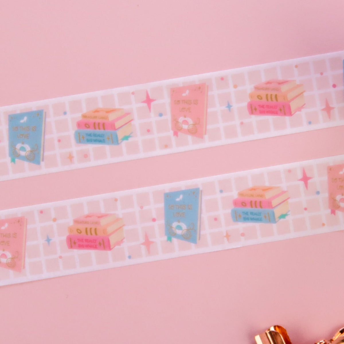 Bookish Washi Tape – 15 mm × 10 m