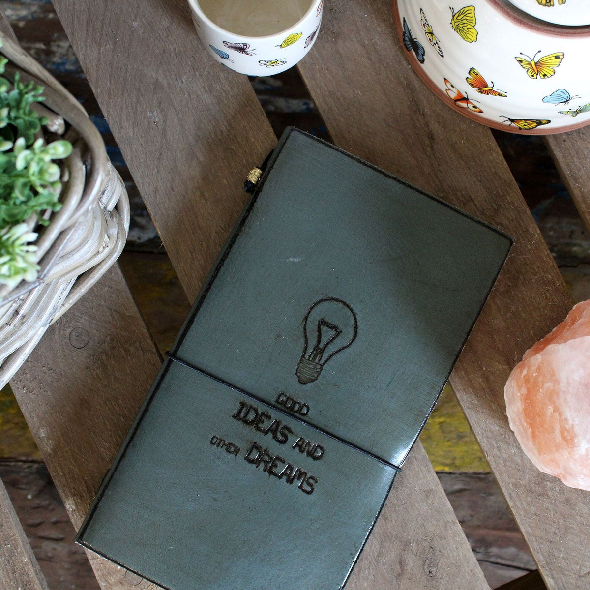 Handmade Leather Journal - My Little Black Book