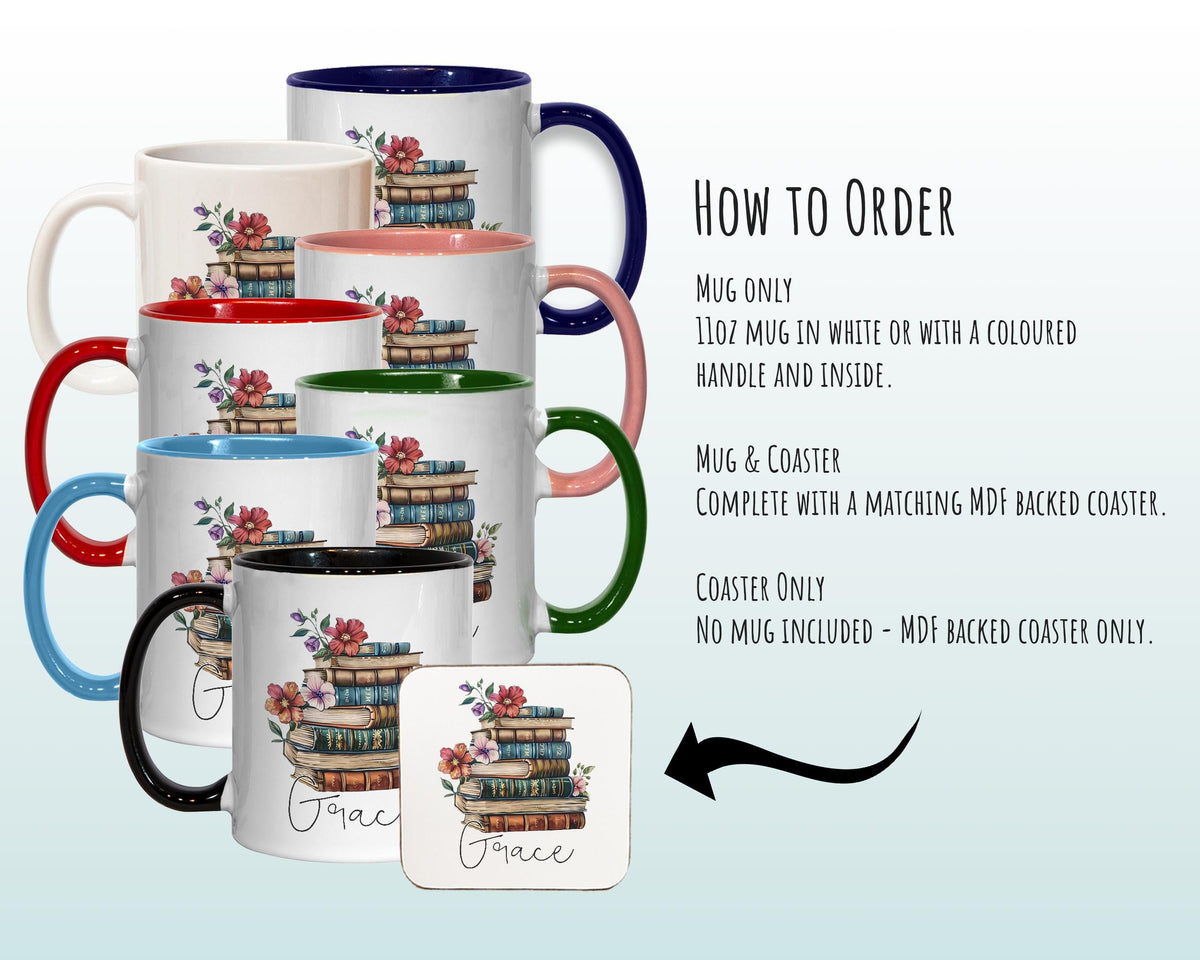 So Many Books Ceramic Mug – Gift for Book Lovers